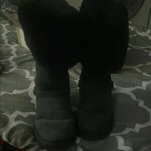 Women's Black UGG Fur-Lined Boots